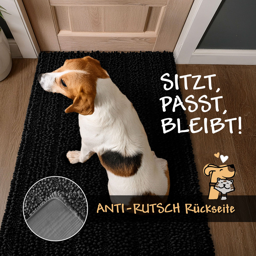 Grafik: Anti-Rutsch-Rückseite des Cooper-Teppichs – sicherer Halt auf glatten Böden