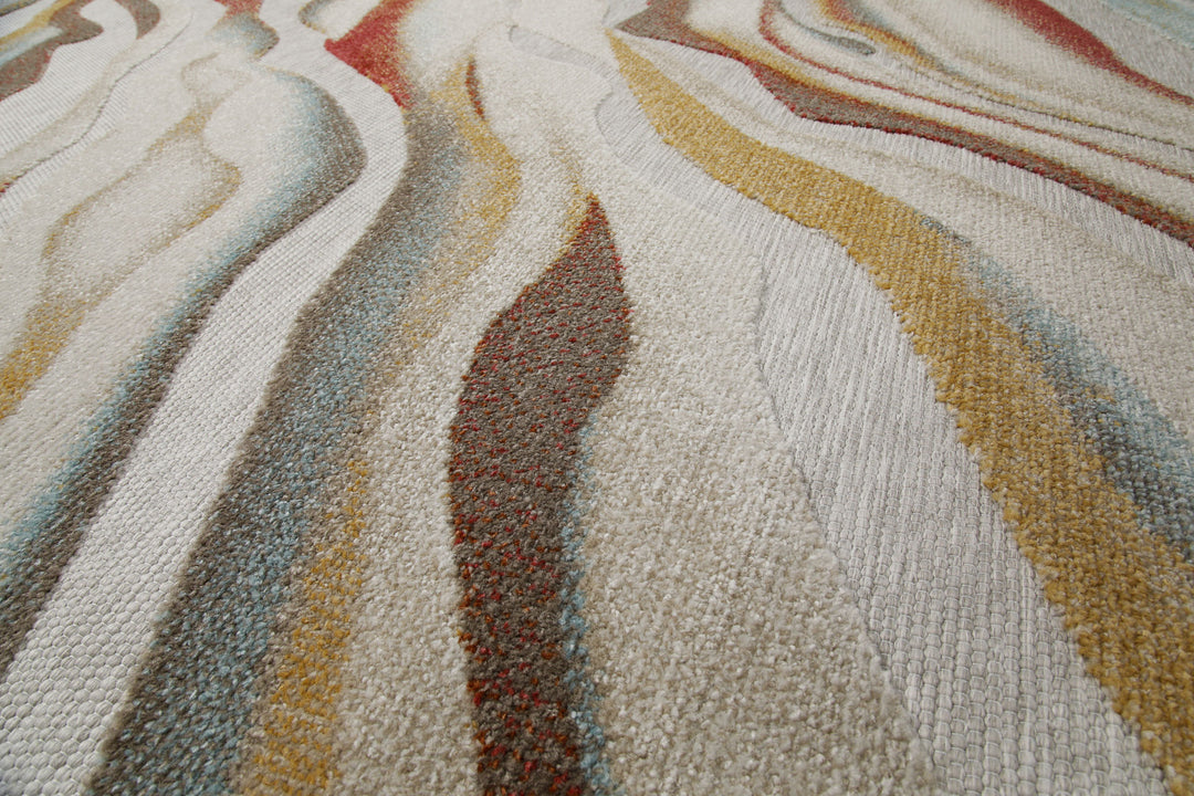 Creek Outdoor beige Kurzflor rechteckig