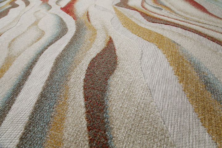 Creek Outdoor beige Kurzflor rechteckig