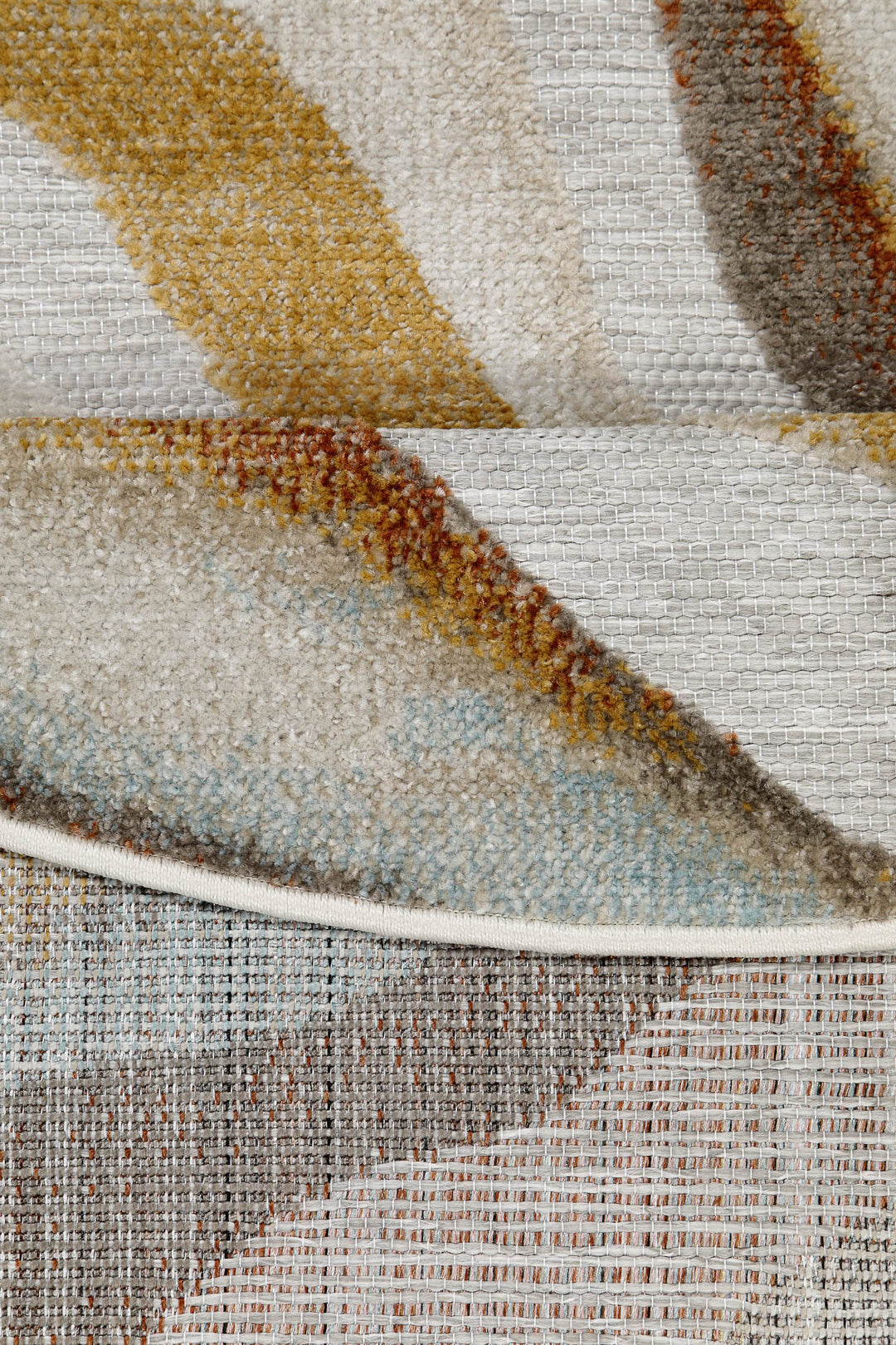 Creek Outdoor beige Kurzflor rund