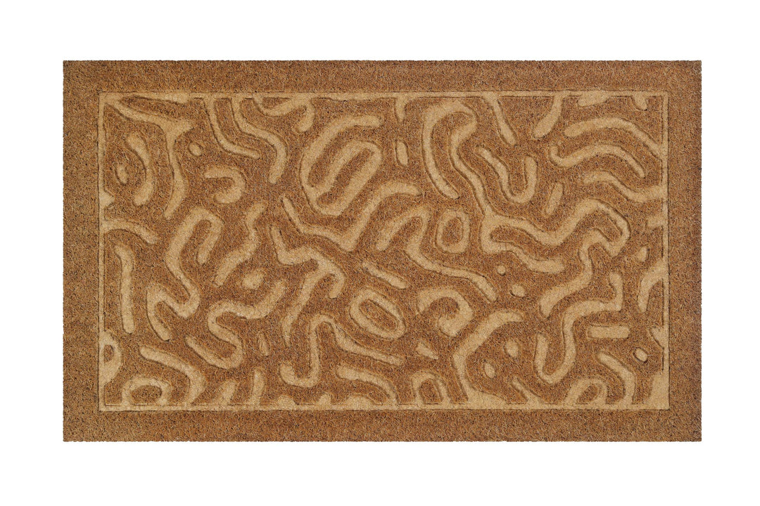 Desert Doodle Fußmatte natur Kurzflor rechteckig