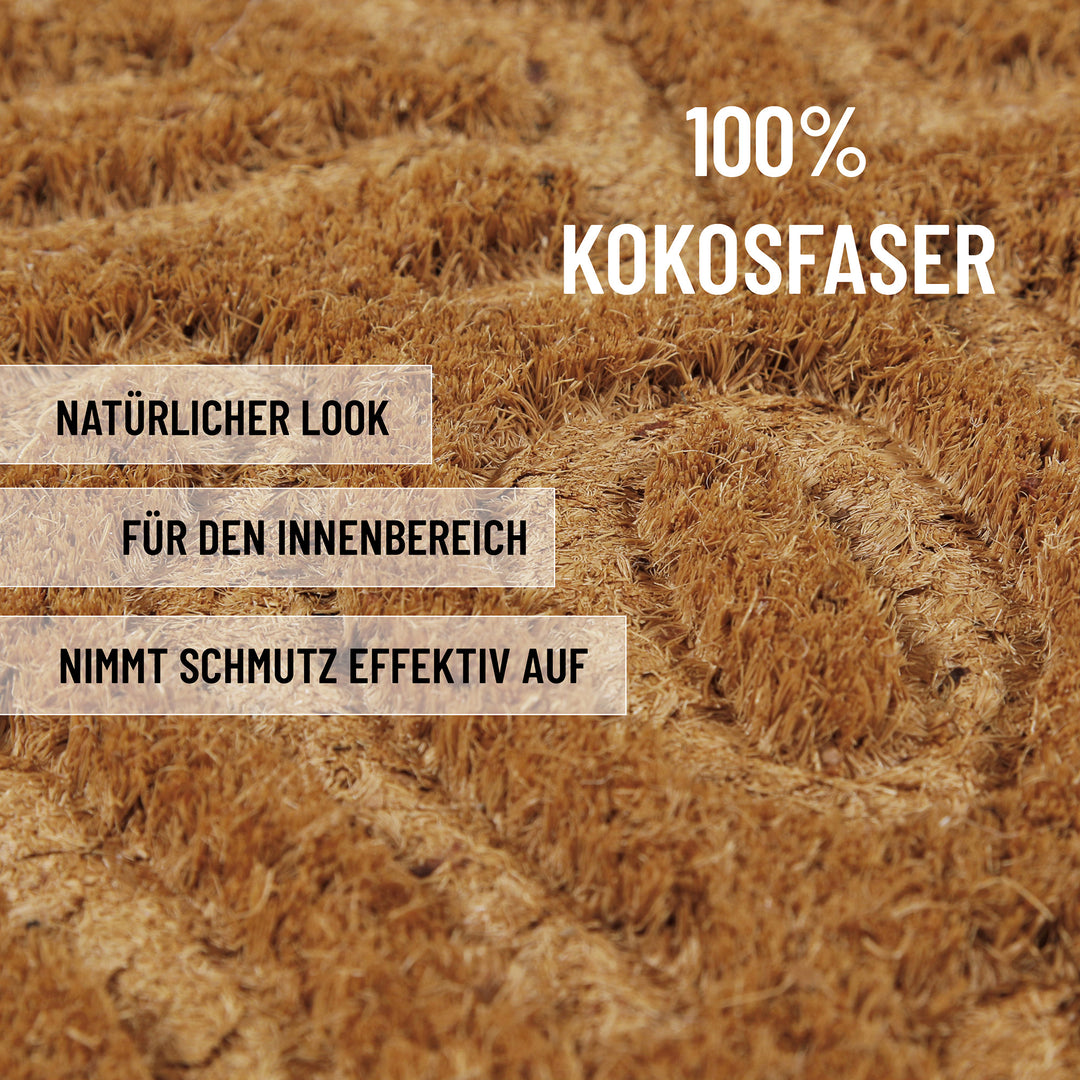 Desert Doodle Fußmatte natur Kurzflor rechteckig