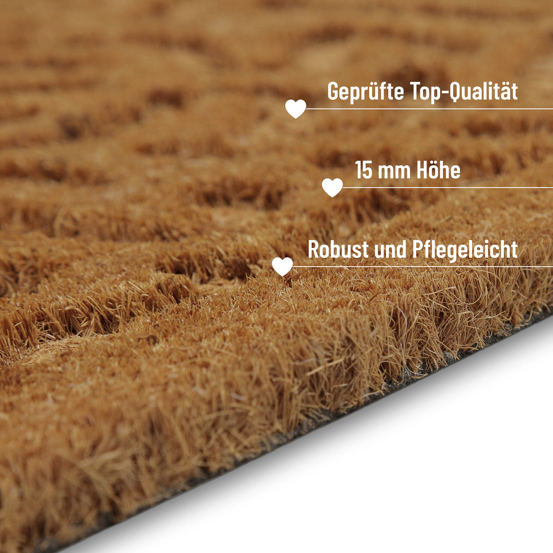 Desert Doodle Fußmatte natur Kurzflor rechteckig