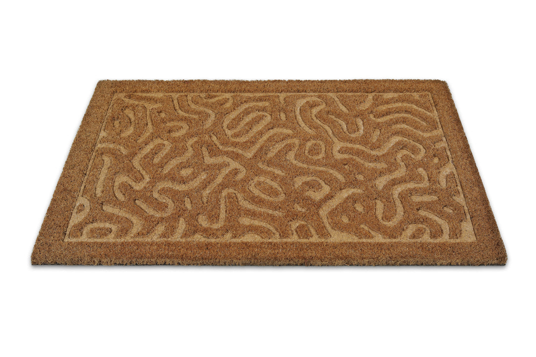 Desert Doodle Fußmatte natur Kurzflor rechteckig