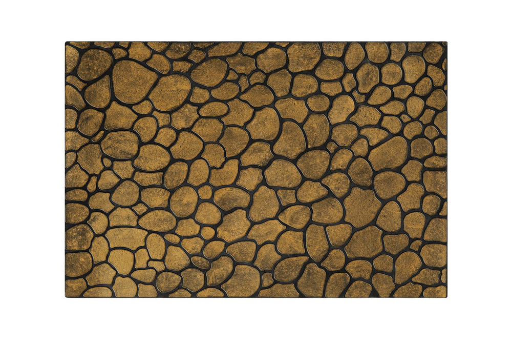 Desert Pebble Fußmatte gold braun Kurzflor rechteckig