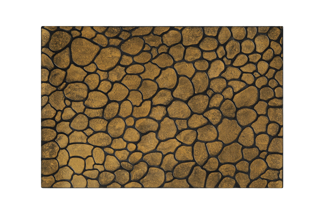 Desert Pebble Fußmatte gold braun Kurzflor rechteckig