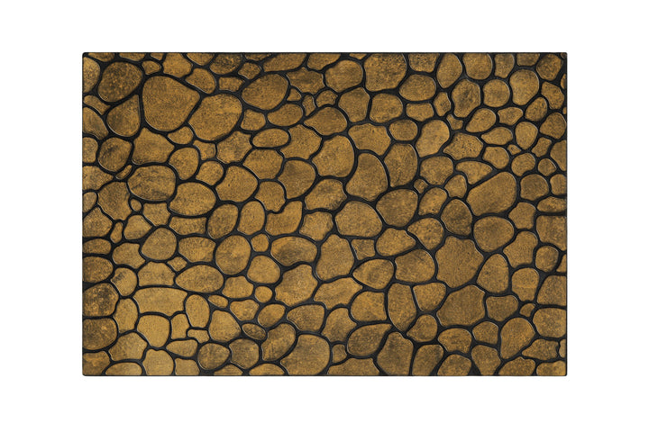 Desert Pebble Fußmatte gold braun Kurzflor rechteckig