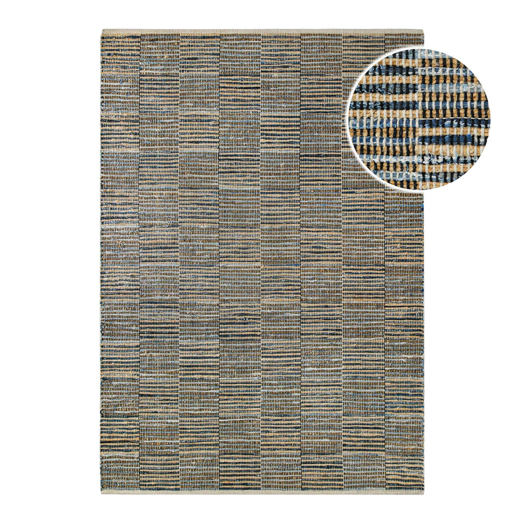 Denim Blues Teppich denim blau Kurzflor rechteckig