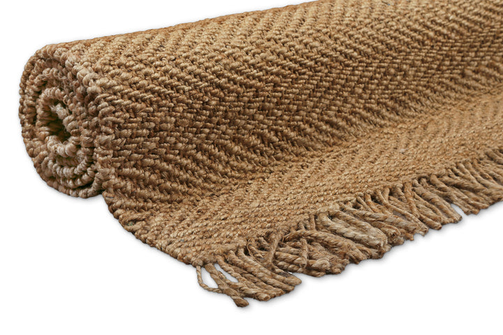 Dhurry Teppich natur Kurzflor rechteckig