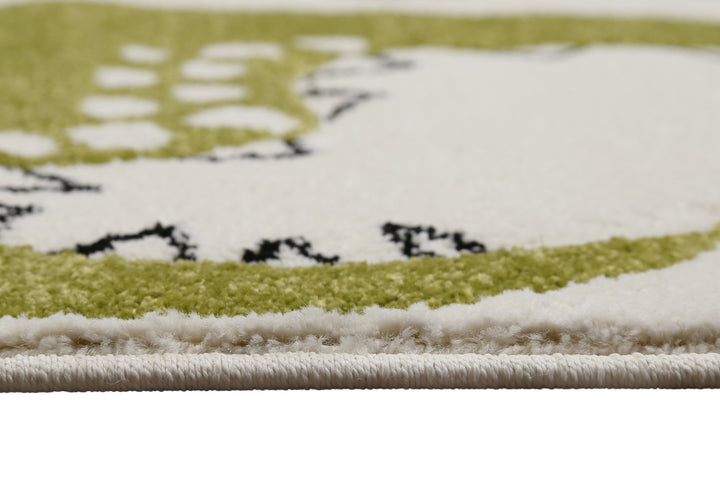 Dino & Friends Teppich creme weiß Kurzflor rechteckig