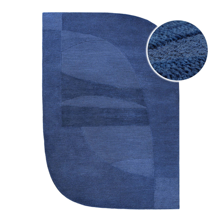 Kurzflorteppich Dodo Kobalt Blau