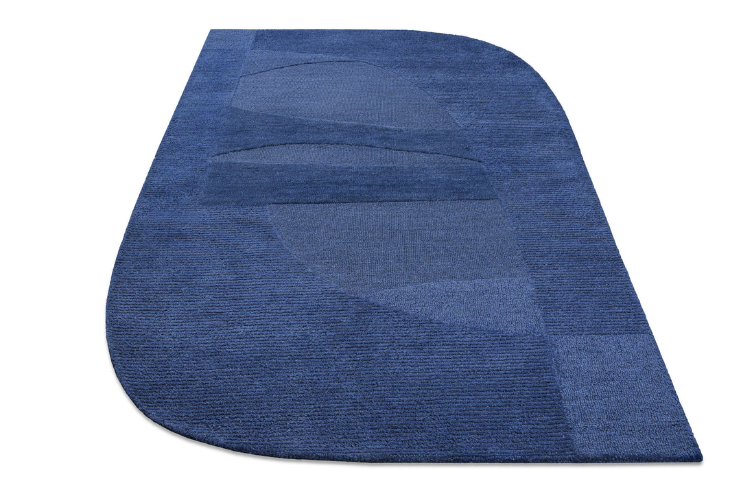Kurzflorteppich Dodo Kobalt Blau