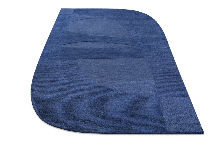 Kurzflorteppich Dodo Kobalt Blau