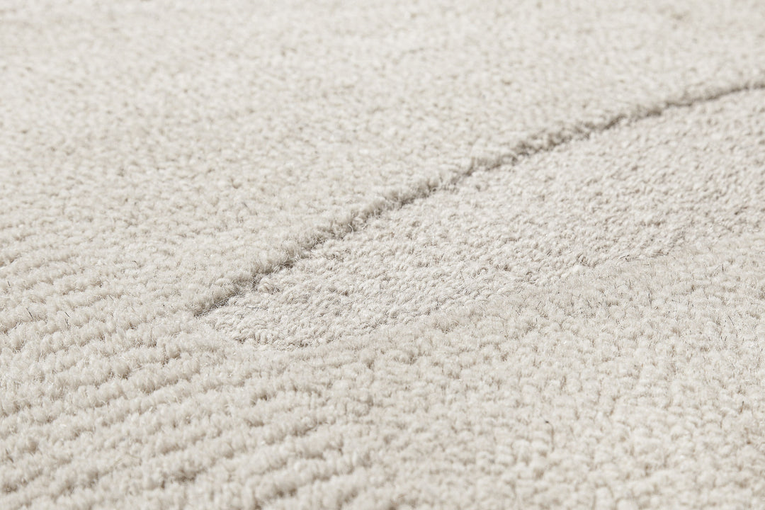 Kurzflorteppich Dodo Creme Weiß