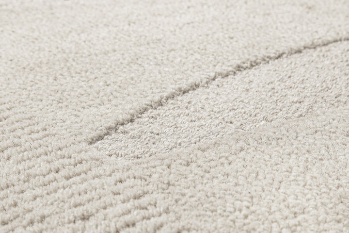 Kurzflorteppich Dodo Creme Weiß