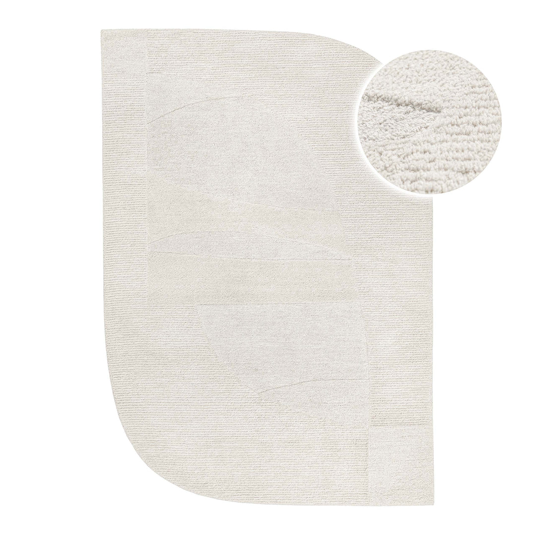 Kurzflorteppich Dodo Creme Weiß