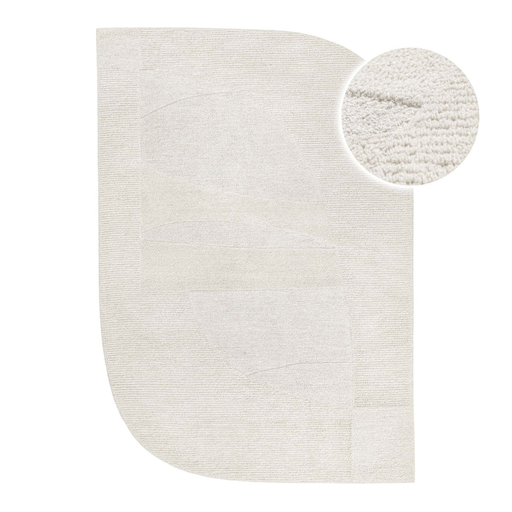 Kurzflorteppich Dodo Creme Weiß