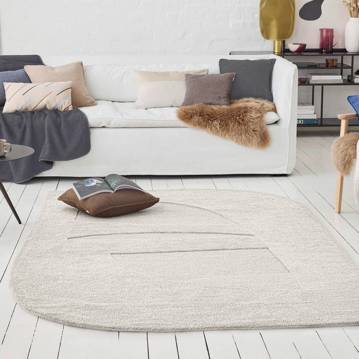 Kurzflorteppich Dodo Creme Weiß