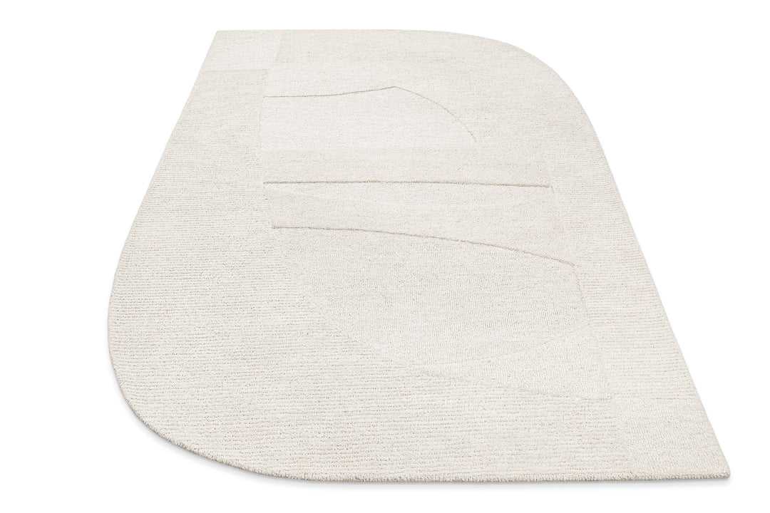 Kurzflorteppich Dodo Creme Weiß