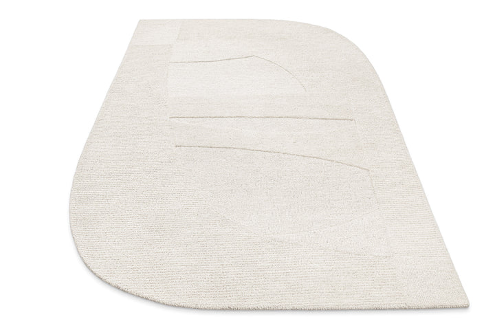Kurzflorteppich Dodo Creme Weiß