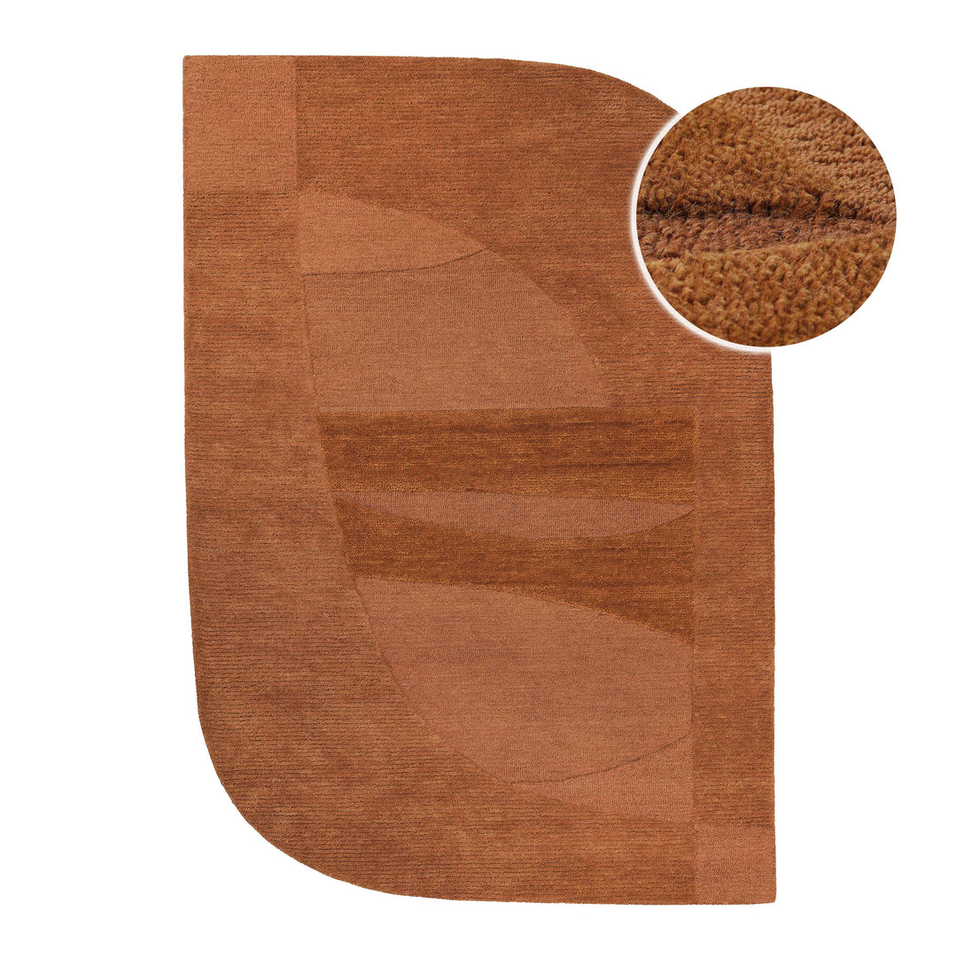 Kurzflorteppich Dodo Lehm Braun