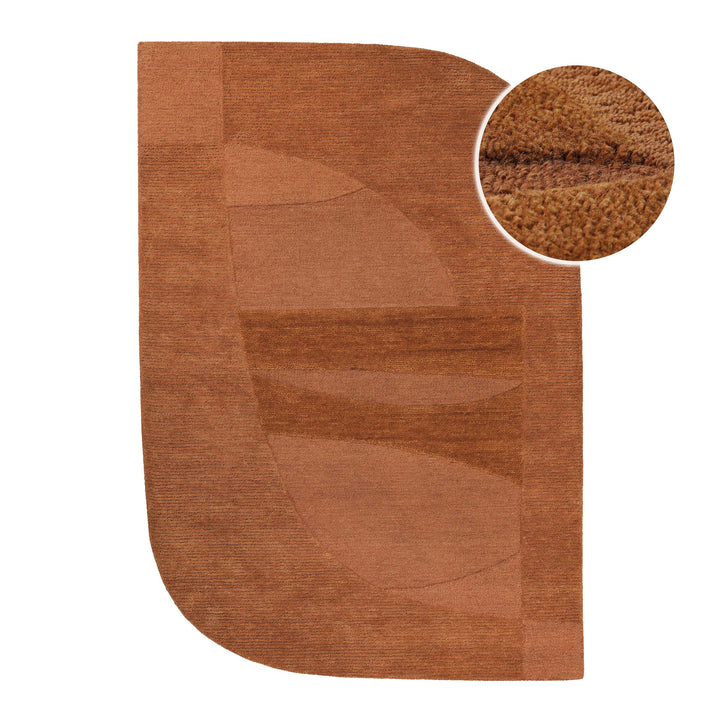 Kurzflorteppich Dodo Lehm Braun
