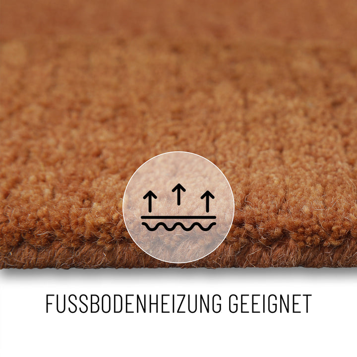 Kurzflorteppich Dodo Lehm Braun