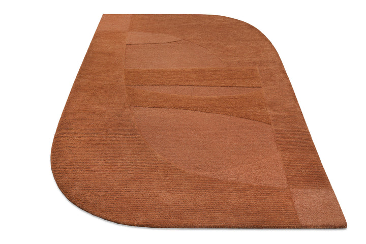 Kurzflorteppich Dodo Lehm Braun