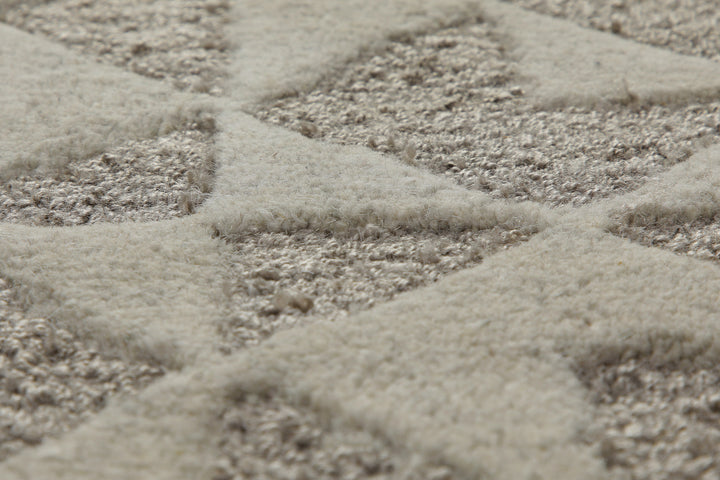 Downtown Teppich taupe Kurzflor rechteckig