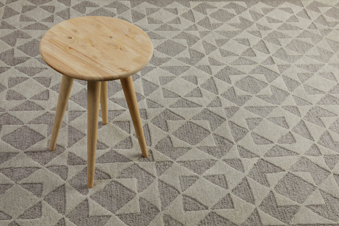 Downtown Teppich taupe Kurzflor rechteckig