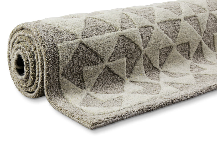 Downtown Teppich taupe Kurzflor rechteckig