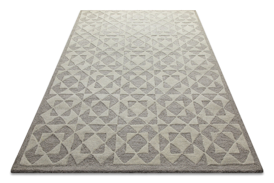 Downtown Teppich taupe Kurzflor rechteckig