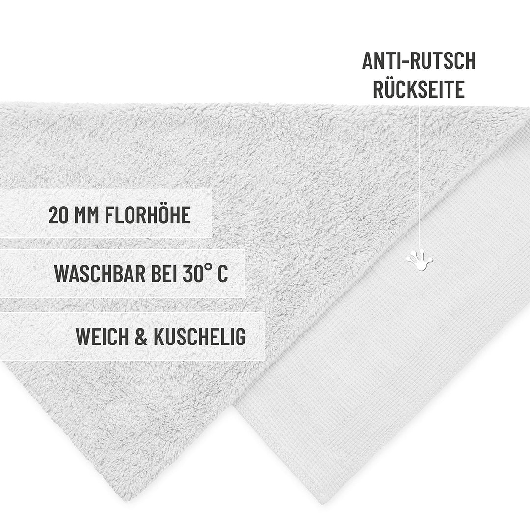 Badteppich Weiß "Erik" WECONhome Basics