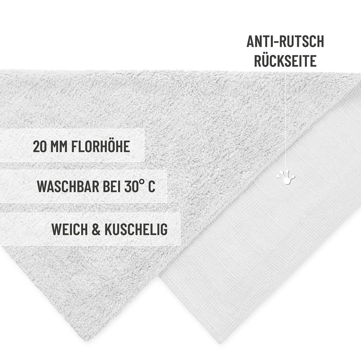 Badteppich Weiß "Erik" WECONhome Basics