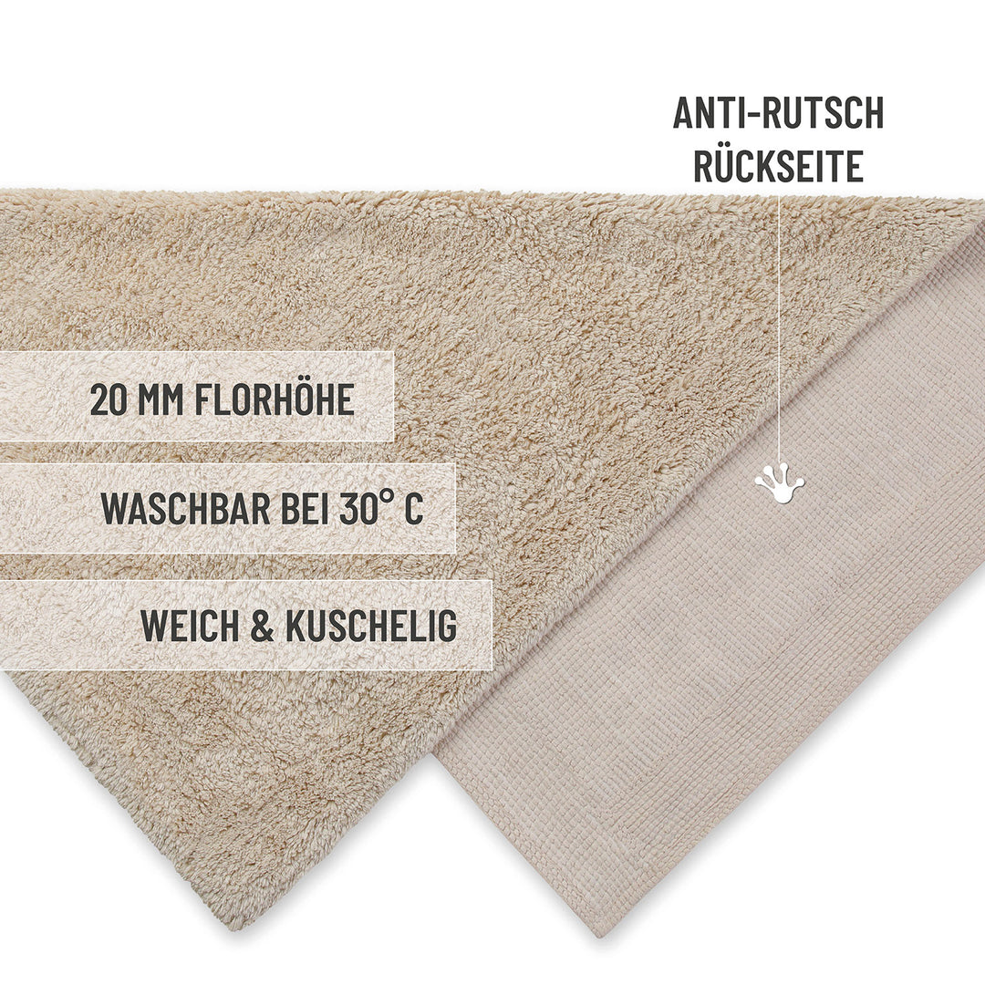 Badteppich Beige "Erik" WECONhome Basics