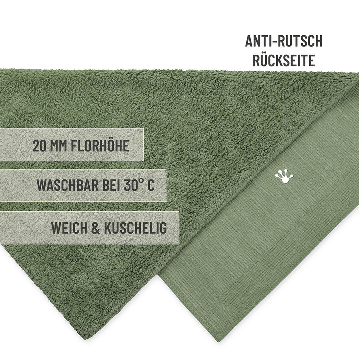 Badteppich Grün "Erik" WECONhome Basics