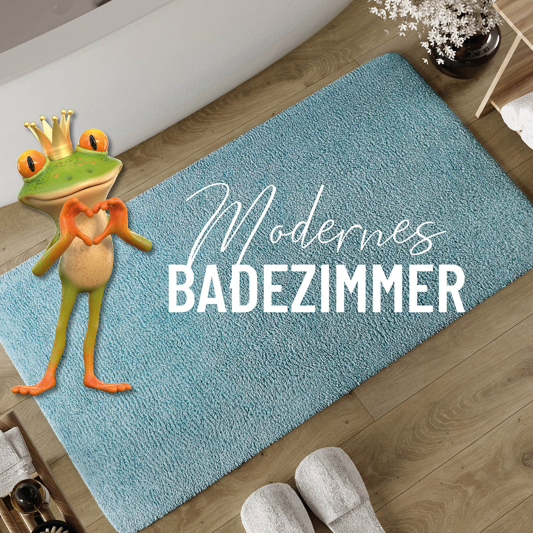 Badteppich Rauch Blau "Erik" WECONhome Basics