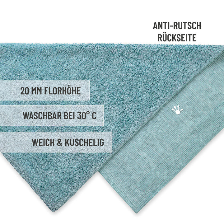 Badteppich Rauch Blau "Erik" WECONhome Basics