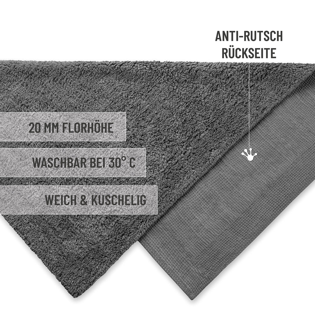 Badteppich Granit Grau "Erik" WECONhome Basics