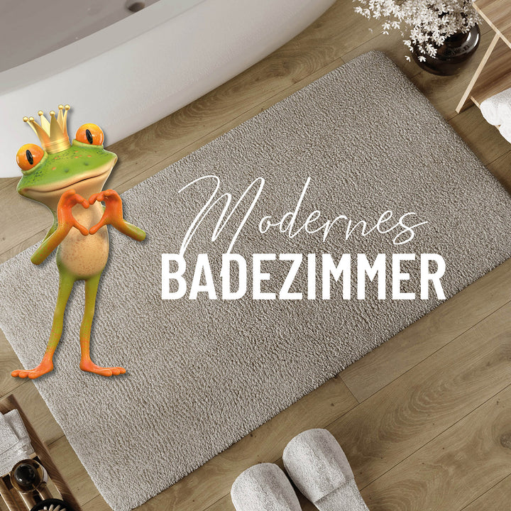 Badteppich Greige "Erik" WECONhome Basics