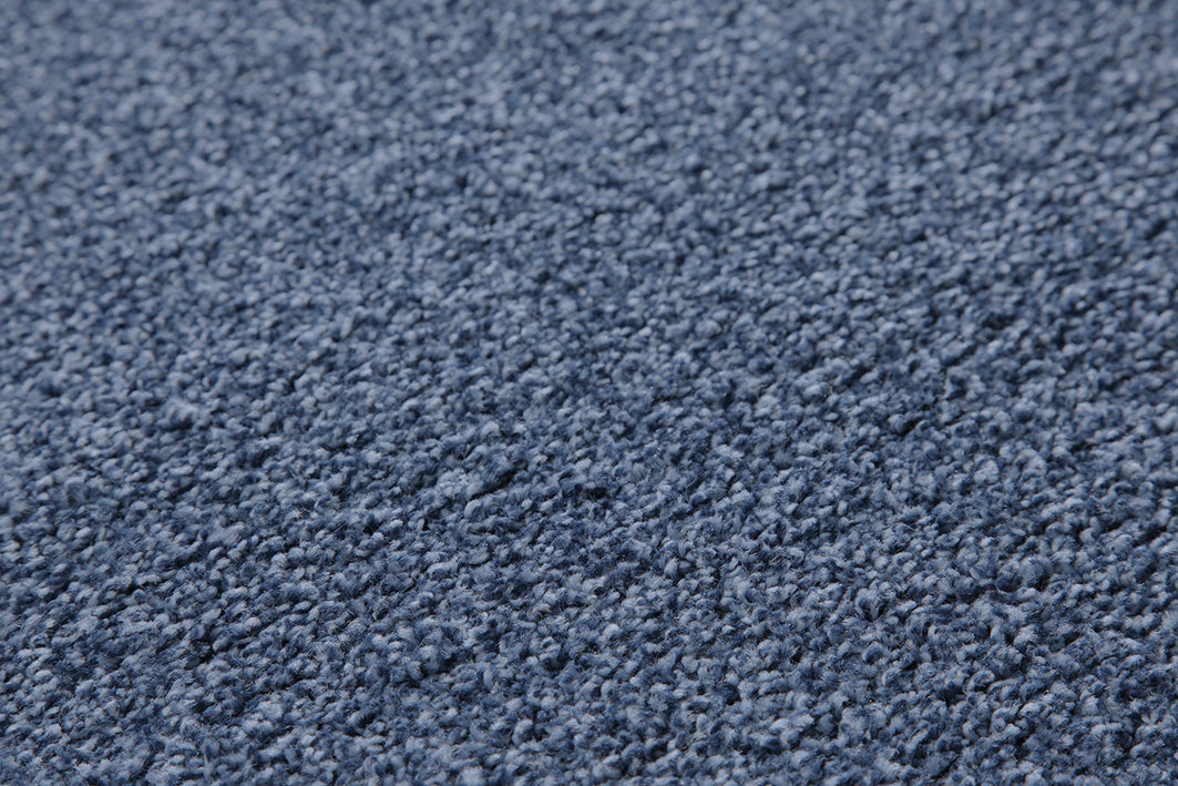 Campus Teppich blau Hochflor rechteckig