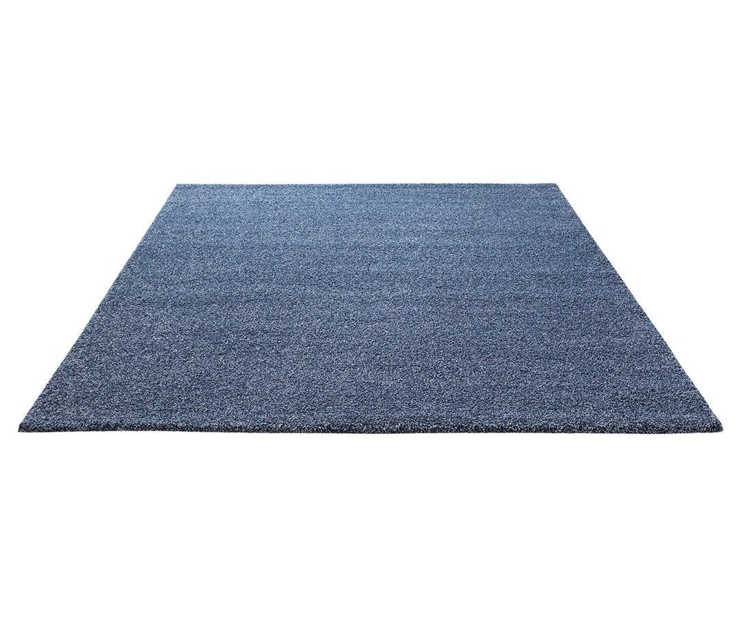 Campus Teppich blau Hochflor rechteckig