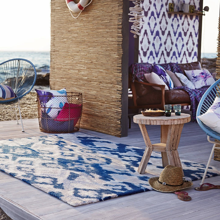 Cove Teppich blau Kurzflor rechteckig