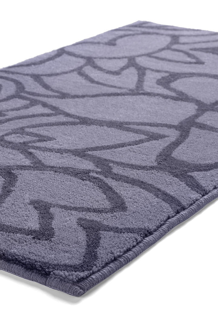 Flower Shower Badteppich grau Kurzflor rechteckig