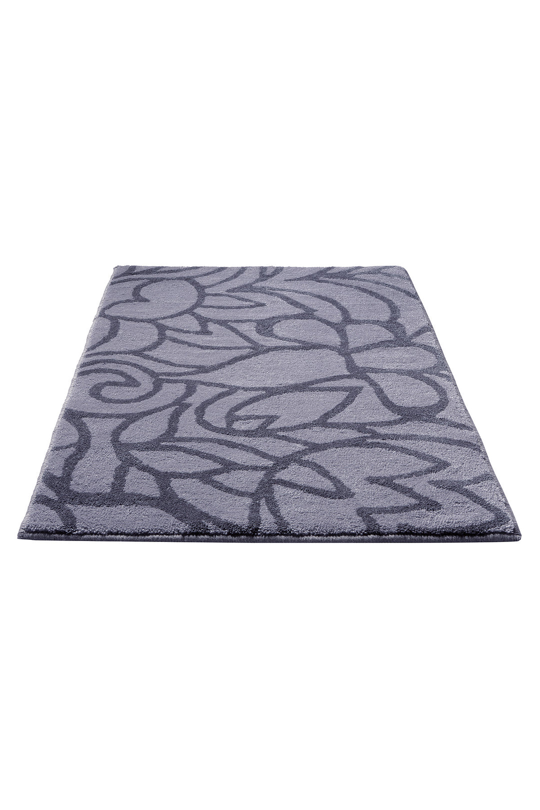 Flower Shower Badteppich grau Kurzflor rechteckig