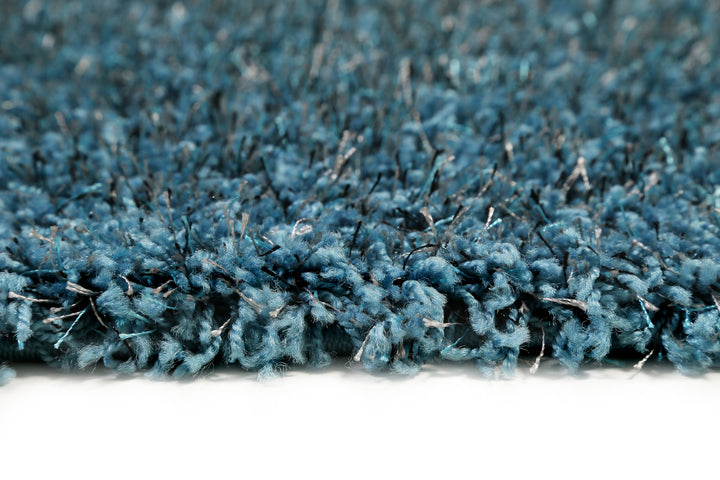 Cosy Glamour 2.0 Teppich türkis Hochflor rechteckig