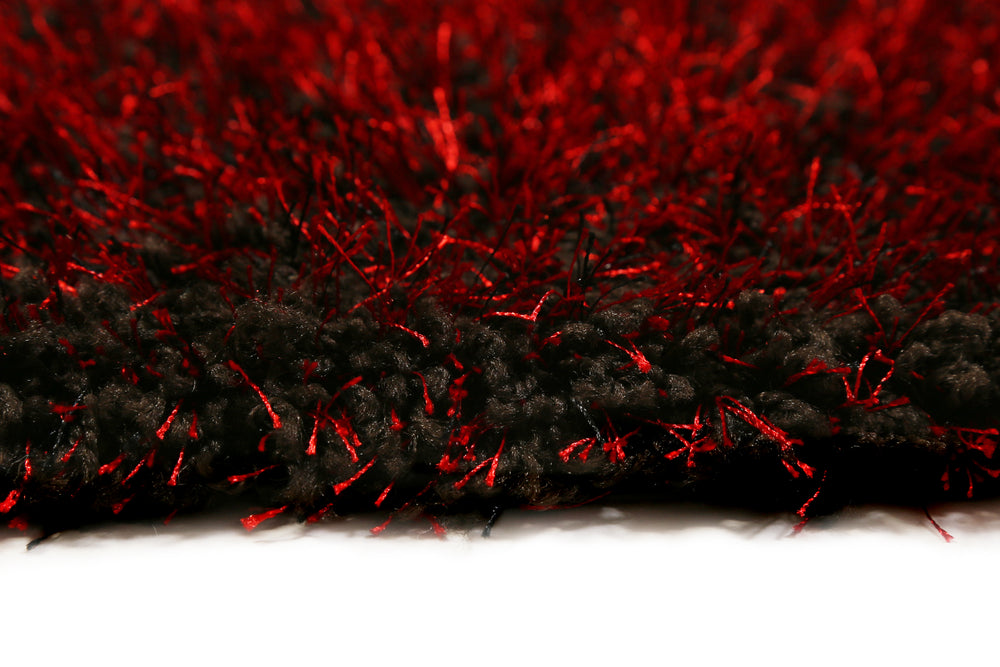 Cosy Glamour 2.0 Teppich rot braun Hochflor rechteckig