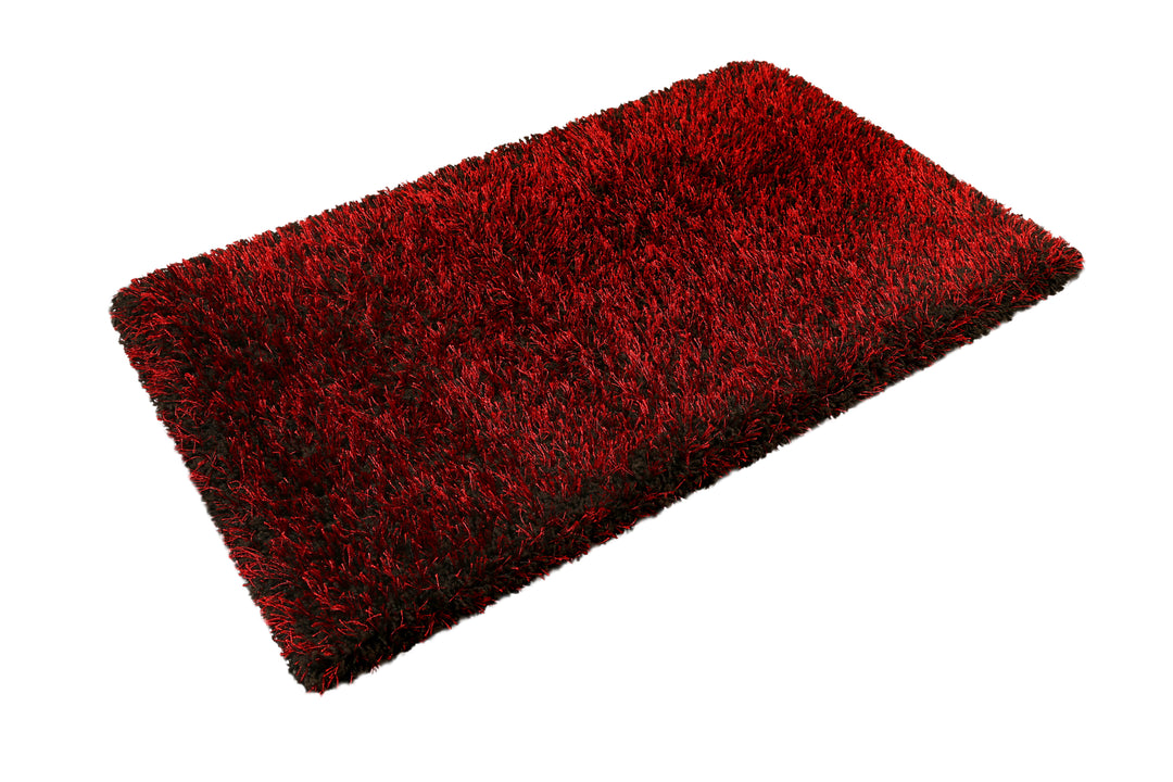 Cosy Glamour 2.0 Teppich rot braun Hochflor rechteckig