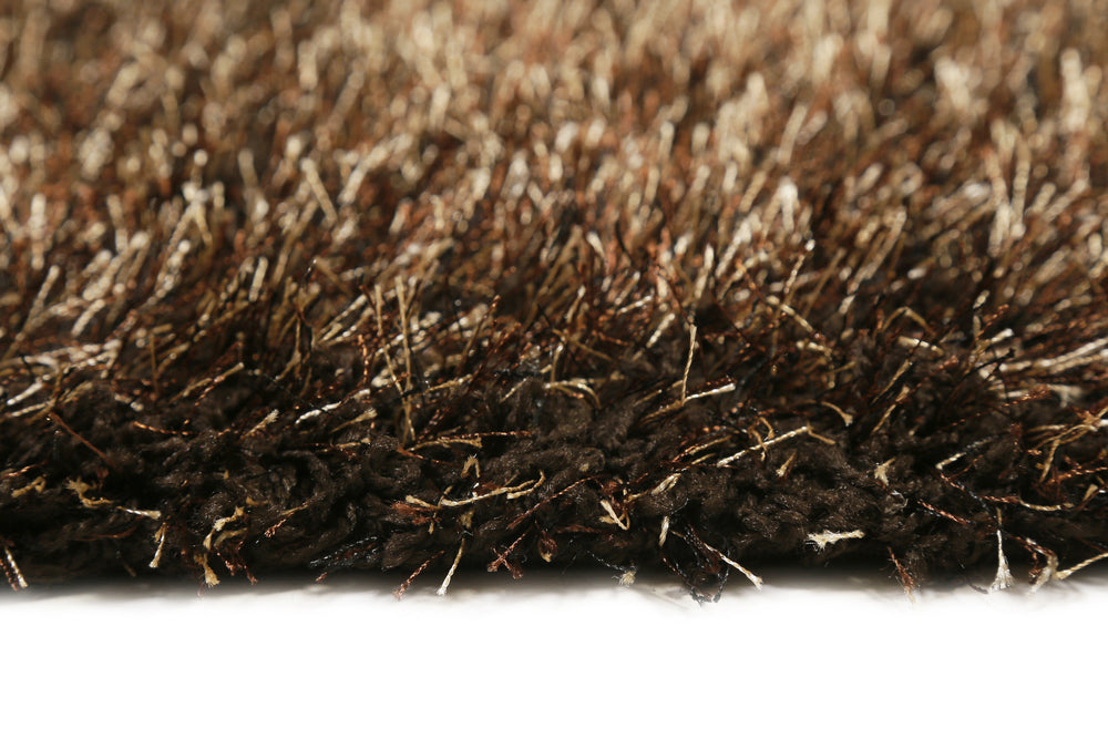 Cosy Glamour 2.0 Teppich braun gold Hochflor rechteckig