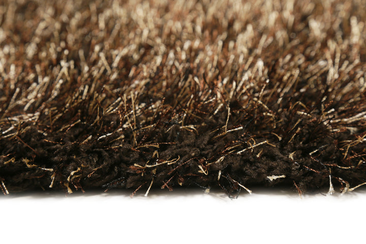 Cosy Glamour 2.0 Teppich braun gold Hochflor rechteckig